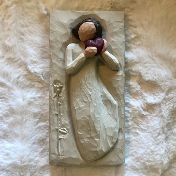 Willow Tree Wall From the Heart Art Collectible Love Heartfelt and True Rose - Picture 1 of 3